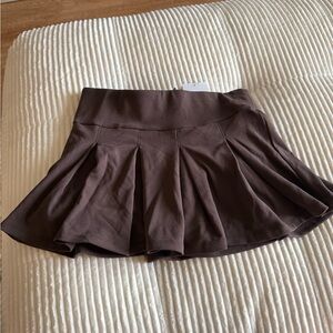 Forever 21 Dark Brown Ribbed Mini Skirt